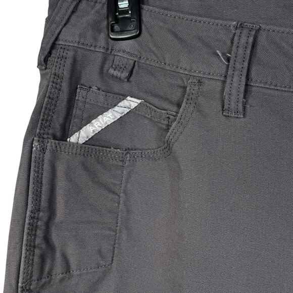 ARIAT Rebar Perfect Rise Womens SZ 20WR Straight Pants Double Front DuraStretch - Picture 3 of 12